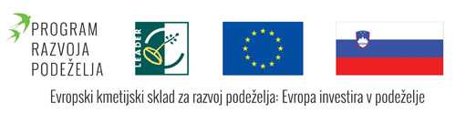 Logotipi Program razvoja podeželja, program Leader, Evropska unija, Republika Slovenija
