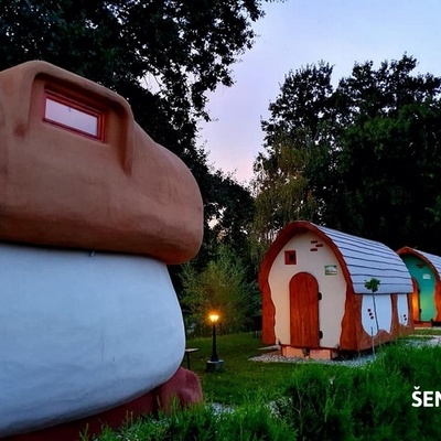 The outdoor seating area provides a perfect spot for leisure activities. 