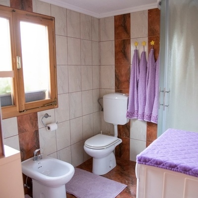 The bathroom is comfortable and just the right size.