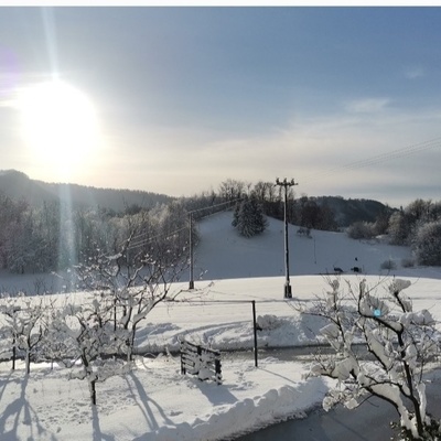 Prapretno is one of those parts of Slovenia where snow falls every year.