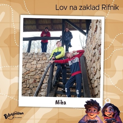 Zaklad je našla ekipa pustolovcev Miha.