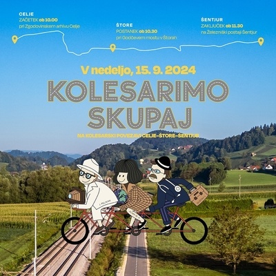 Kolesarimo skupaj na kolesarki Celje–Štore–Šentjur .