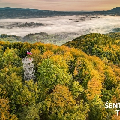 The Resevna hill is a popular hiking and cycling destination.