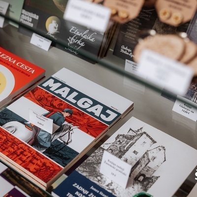We offer a wide selection of books and CDs.