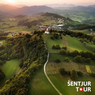 The Church of the Holy Cross stands on a 730-meter-high hill. Chapels of the Stations of the Cross leads to the church.