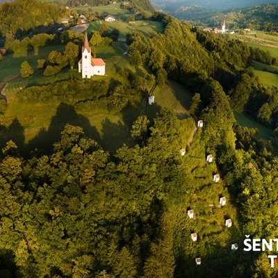Sveti Križ is a 730-meter-high hill with the Church of St. Cross and Chapels of the Stations of the Cross.