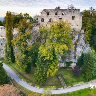 Grajski park Planina se začne pri stari graščini in obdaja južno in zahodno stran gradu.