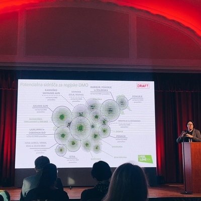 Dubravka Kalin, generalna direktorica Direktorata za turizem na Ministrstvu za gospodarstvo, turizem in šport RS je orisala trenutno stanje in strategijo slovenskega turizma.